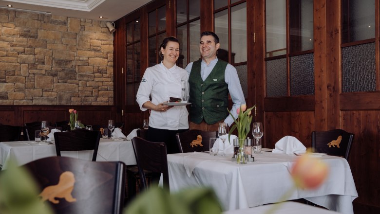 Chefköchin Margit und Biersommelier Andreas Frey, © Niederösterreich Werbung/thecreatingclick.com