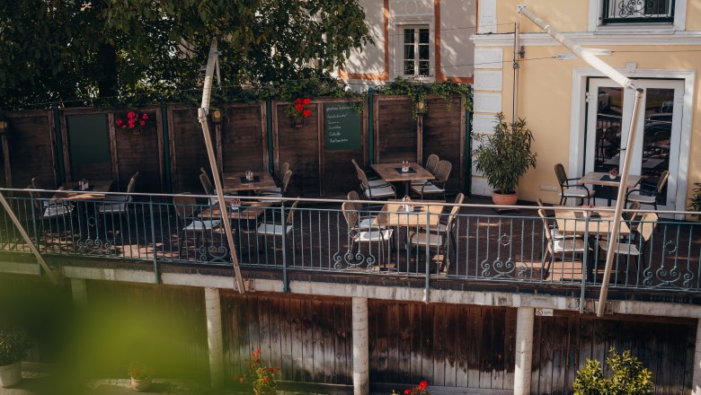 Radfreundliches Wirtshaus am Donauradweg, © Niederösterreich Werbung/Daniela Führer